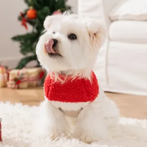 Süßer Weihnachts-Hundepullover für kleine Hunde warme Fleece Welpenkleidung Winter Haustier
