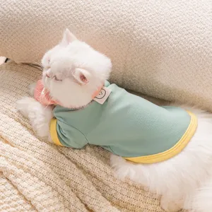 Cute pet clothes for cats and small dogs, warm autumn winter fleece sweater, comfortable apparel.