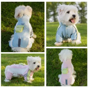 Warmer Winter vierbeiniger Hunde Mantel Explorer gefuetterte Jacke fuer kleine Haustiere.