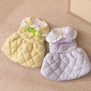 Autumn Winter Pet Clothes Cat Princess Dress Warm Apparel Cute Dog Clothes For Small Cats Dogs