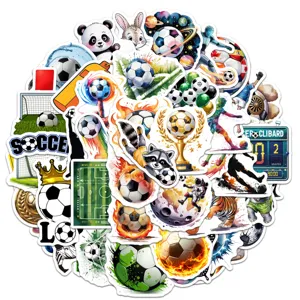 50 pcs pegatinas impermeables de futbol copa mundial graffiti calcomanias para movil