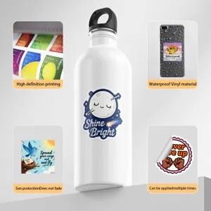 Waterproof vinyl graffiti stickers for water bottles, high definition printing and durable.