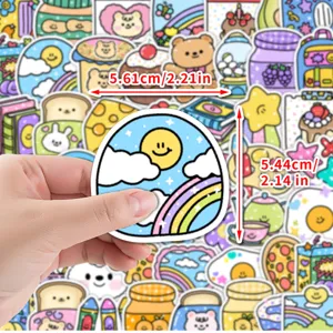 Autocollants de graffiti de dessin animé imperméables mignons pour bouteille valise 50pcs