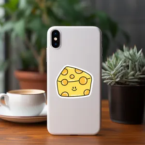 Coque de téléphone sticker fromage mignon housse de protection style minimaliste déco
