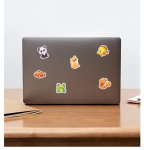Jolis autocollants d animaux de dessin anime etanche vinyle pour ordinateur portable deco
