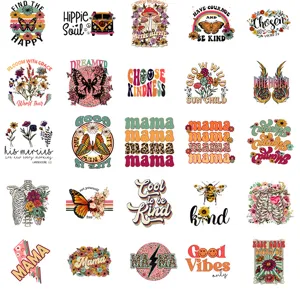 100pcs autocollants rétro boho esthétiques imperméables pour ordinateur portable
