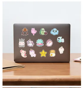Lot d autocollants mignons de dessin animé pour ordinateur portable valise étanche kawaii