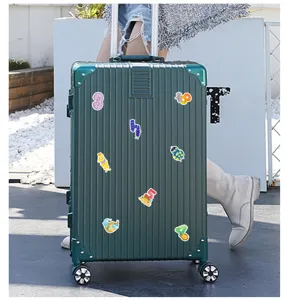 Autocollants de chiffres de dessin animé imperméables pour ordinateur portable et valise.