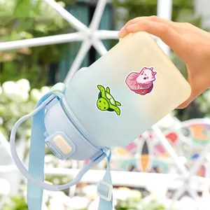 Jolis autocollants de graffiti d'animaux mignons pour bouteilles gourdes et valises.