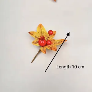 Detailansicht von Thanksgiving künstlichem Ahornblatt-Beeren-Zweig, 10cm Heimdekoration