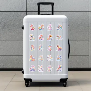 Cute rainbow dragon stickers waterproof vinyl graffiti decals for water bottle laptop case 50pcs