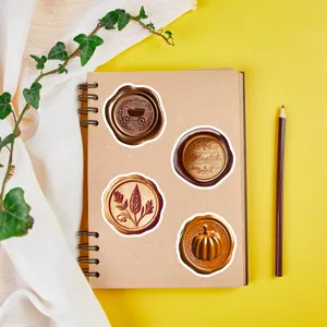 Nordic style wax seal waterproof stickers for water bottle laptop and journal decoration.