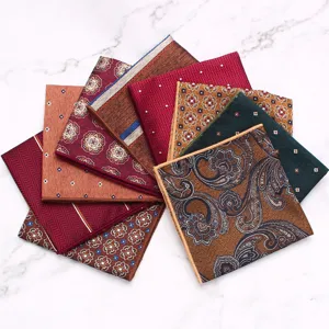 Heren pochet set zakdoek formele pak paisley bloemen accessoires bruiloft mooi