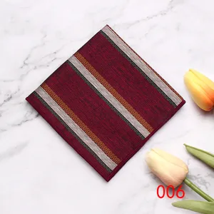 Heren zakenpak pochet formele gestreepte zakdoek bruiloft kostuum accessoire