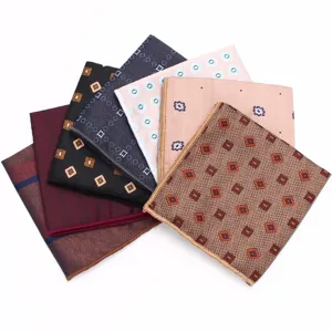 Mens Business Formal Pocket Square Suit Handkerchief Jacquard Wedding Party Suit Accessories Polyester Silk