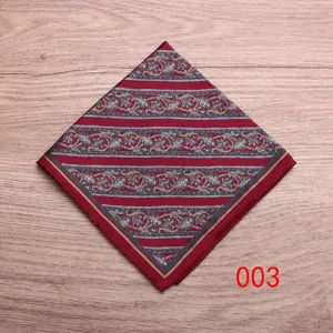 Pañuelo de bolsillo para hombre con estampado floral traje formal accesorio 003