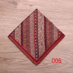 Pañuelo de bolsillo para hombre con diseño paisley elegante para traje formal boda