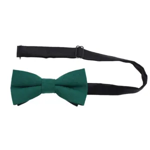 Farfallino uomo monocolore classico con cinturino regolabile per affari e matrimonio.