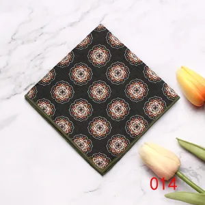 Heren zakdoek voor zakelijk pak Formeel bloemmotief pochette bruiloft accessorie