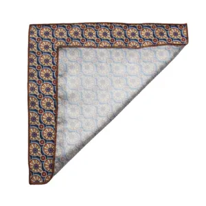 Pañuelo de bolsillo de poliéster para hombre patrón geométrico traje formal elegante.
