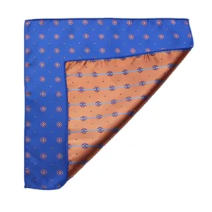 Men's stylish jacquard pocket square double-sided folding formal business suit handkerchief.