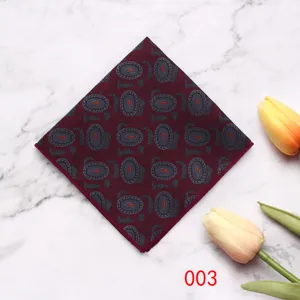 Britse stijl heren pak pochette, elegante vintage bloemen patroon business zakdoek.