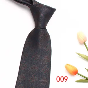 Classic men's woven tie with elegant geometric texture, perfect for business and formal wear.