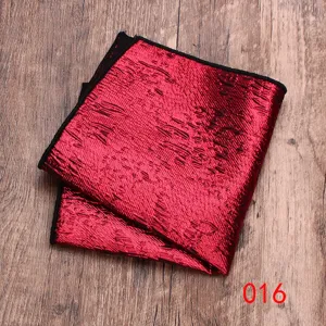 Rotes strukturiertes Einstecktuch für Herren, elegantes Anzugtaschentuch für Hochzeit Business.