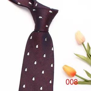 Cravatta da uomo retro con motivo 8cm jacquard poliestere larghezza classica accessorio