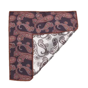 Taschino da uomo paisley classico, fazzoletto in seta elegante per abito da sposa.