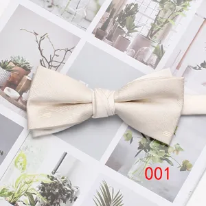 Farfalla beige da uomo elegante accessorio per abito nuziale cravatta per affari formali