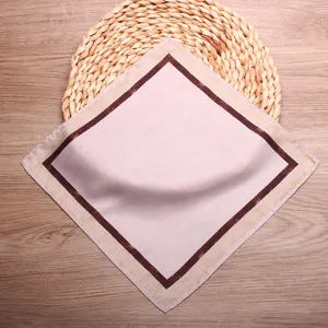 Men's pocket square silk handkerchief classic elegant design for formal suit wedding accessory