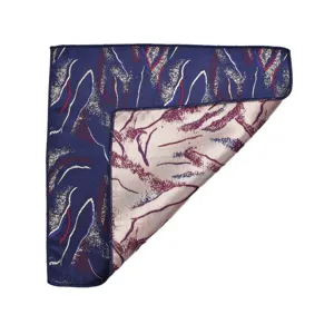 Classic men's silk pocket square with abstract pattern for business suit and wedding event.