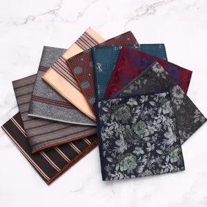 Heren pochet set polyester kostuum zakdoek meerkleurig formele mode accessoires