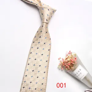 Classic men business formal jacquard tie elegant patterned necktie wedding groom accessory