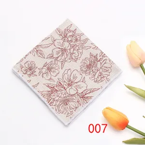 Elegante pañuelo de bolsillo vintage con diseño floral para hombre traje de boda y negocios detalle.