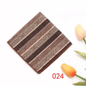 Pañuelo de bolsillo vintage marrón para hombre pañuelo de traje clásico elegante
