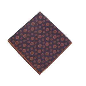 Pañuelo de bolsillo vintage con estampado floral para hombre elegante traje para bodas