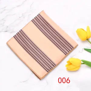 Heren polyester pochet pak zakdoek geometrisch gestreepte bruiloft formele accessoire