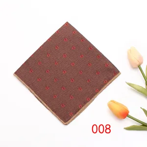 Pochette da uomo marrone con fantasia floreale fazzoletto da taschino elegante uomo