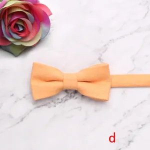 Kids velvet solid color bow tie cute stylish neck accessory for boys and girls everyday wear