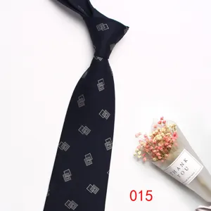 Cravatta uomo retrò stampa geometrica dettaglio, accessorio abito poliestere 8cm.