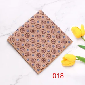 Heren polyester pochet pak zakdoek vintage bloemen patroon bruiloft feest accessoire.