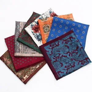 Pochette de costume homme en soie paisley florale mouchoir mariage accessoires chic