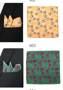 Pañuelo de bolsillo para hombre traje boda negocios tela de poliéster elegante accesorios de moda