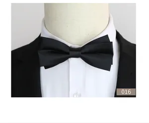 Klassieke zwarte vlinderdas voor heren, perfect voor formele pakken en bruiloften.