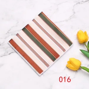 Pochette a righe da uomo per abiti da lavoro, fazzoletto elegante per matrimoni e banchetti.