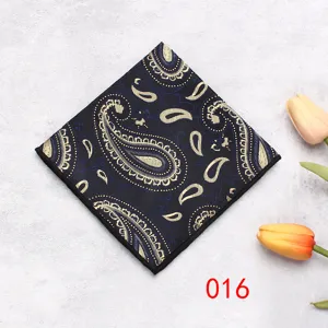 Pochette da taschino uomo paisley blu scuro oro floreale fazzoletto giacca matrimonio.