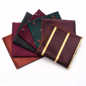 Pochette de costume pour homme style vintage en polyester soie mouchoir mode chic