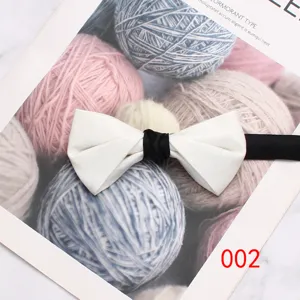 Gedetailleerd overzicht van een stijlvolle witte herenstrik met zwarte knoop voor formele kostuums.